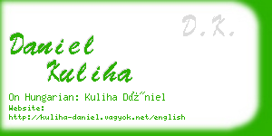 daniel kuliha business card